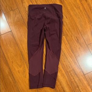 Lululemon Burgundy Leggings